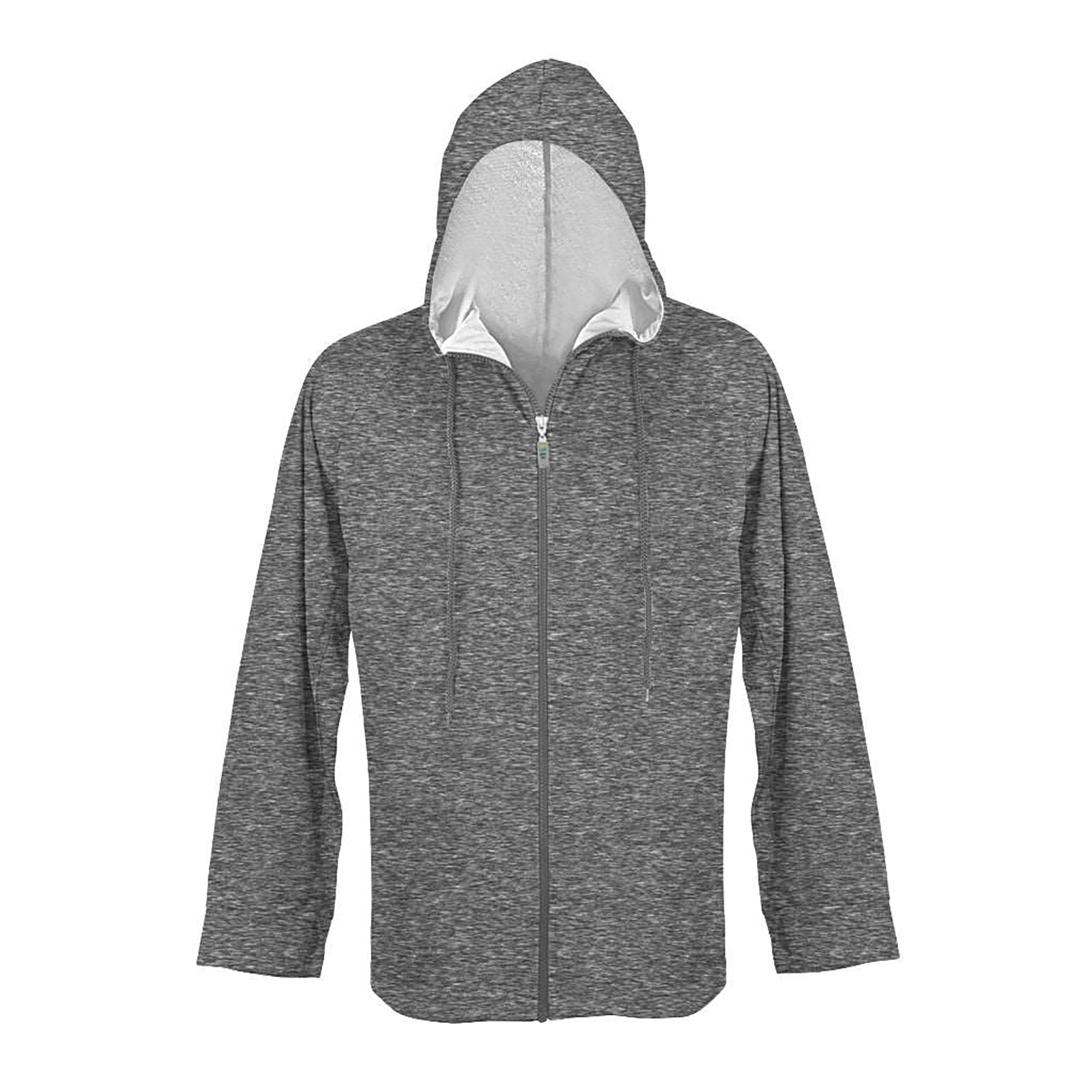 UPF 50+ Unisex Full Zip Hoodie in Mottled Marine