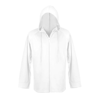 UPF 50+ Unisex Full Zip Hoodie in Mottled Marine