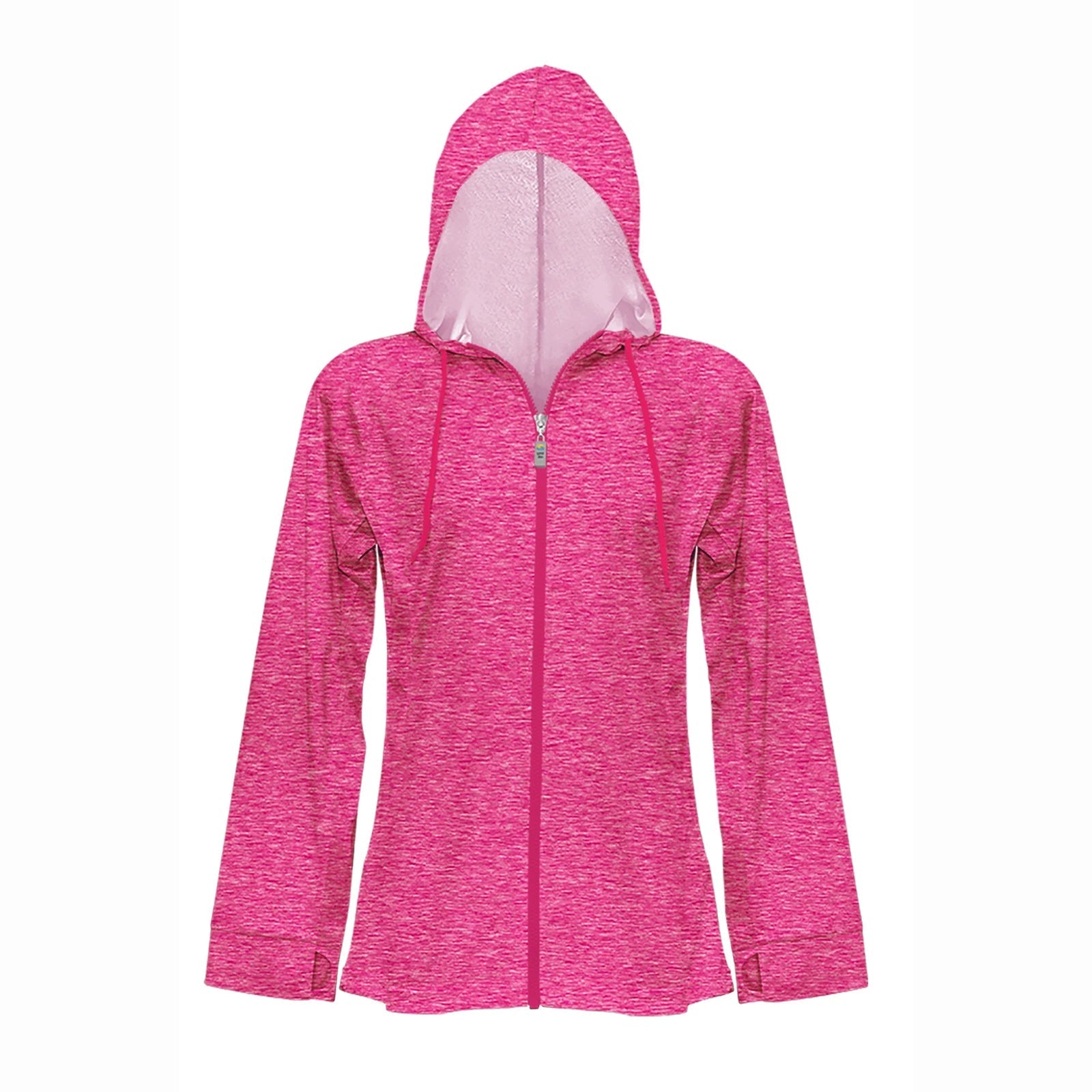 UPF 50+ Unisex Full Zip Hoodie in Mottled Marine