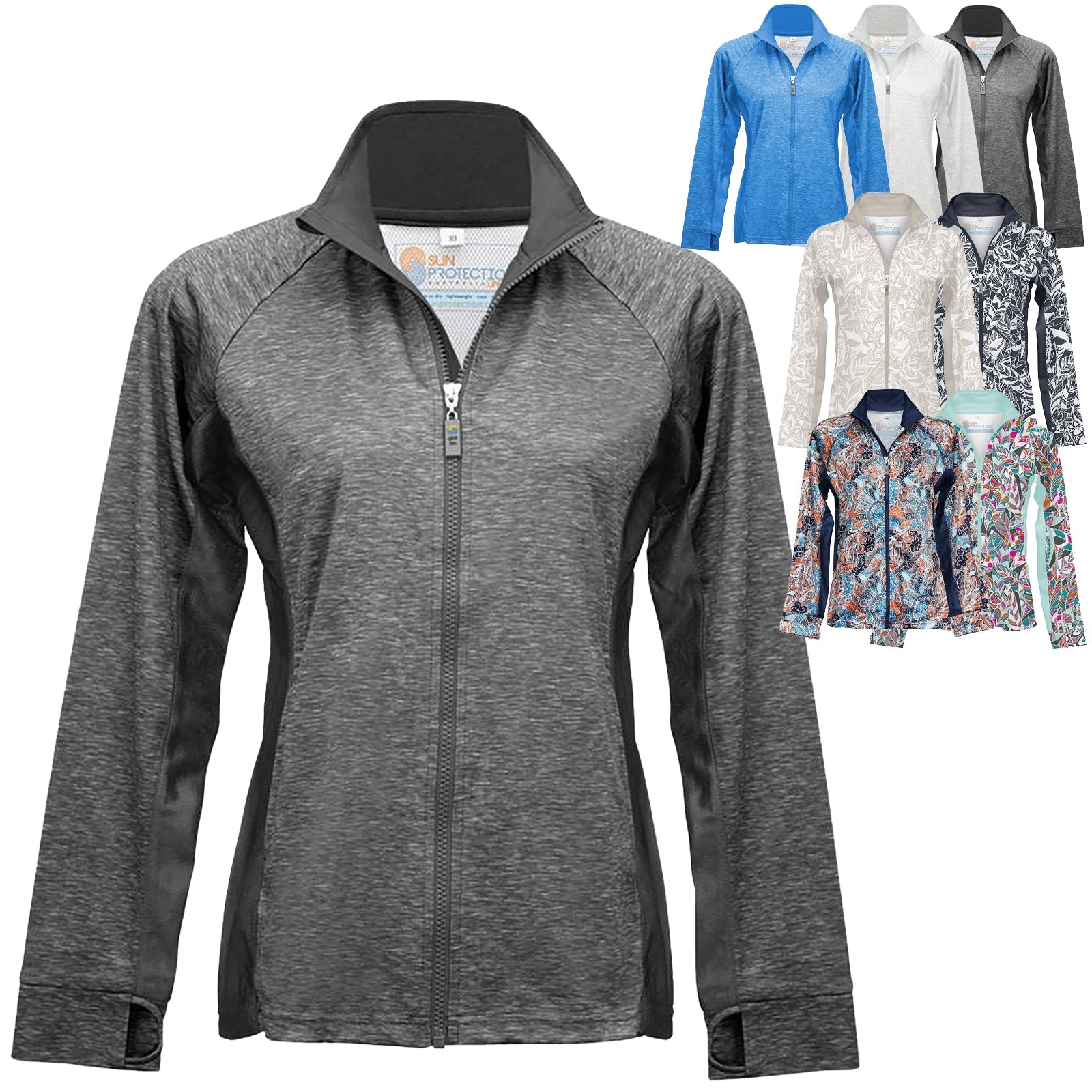 Sun Protection Australia UPF 50+ Womens Full Zip Jacket - SunSafe Australia