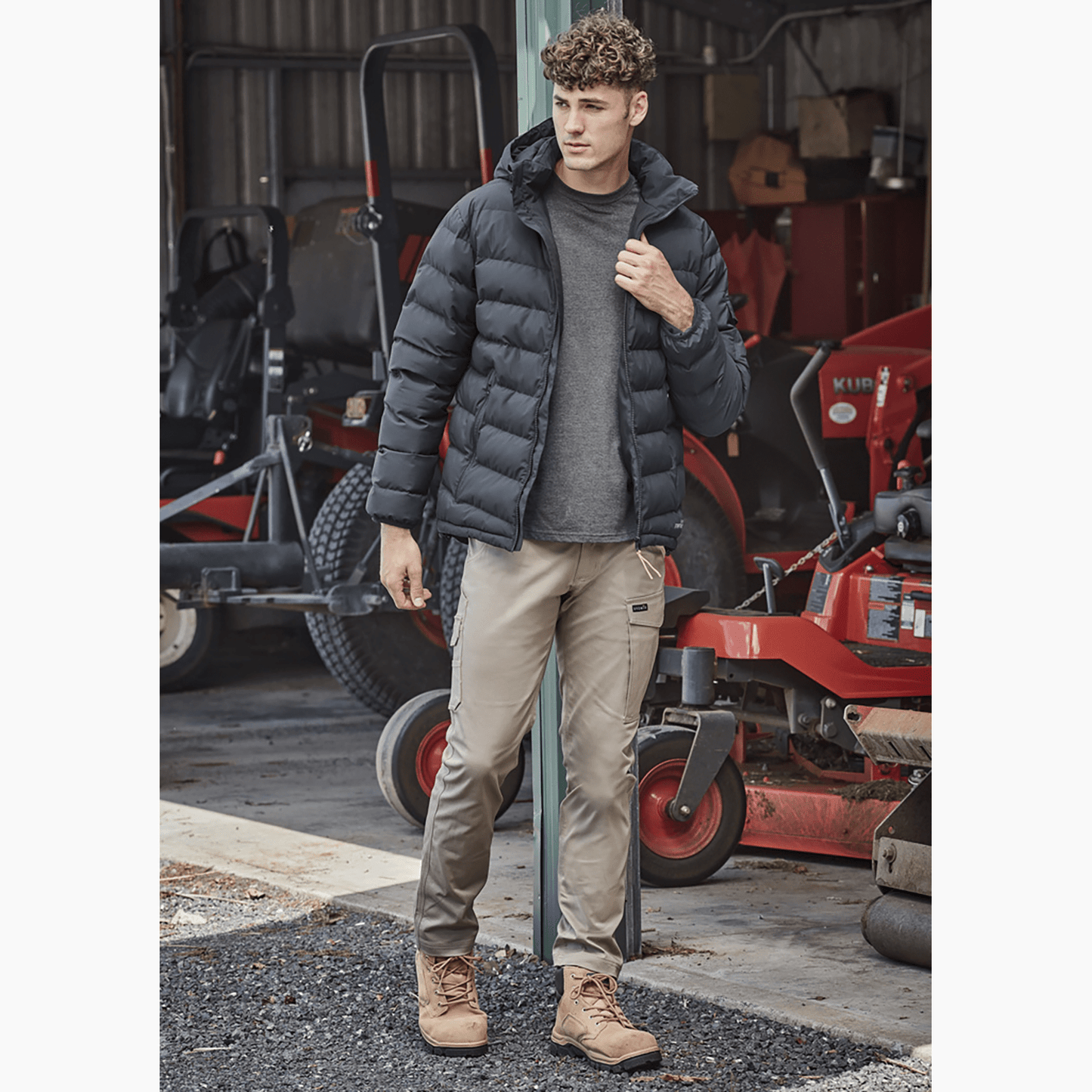 Syzmik Unisex Streetworx Hooded Puffer Jacket - SunSafe Australia