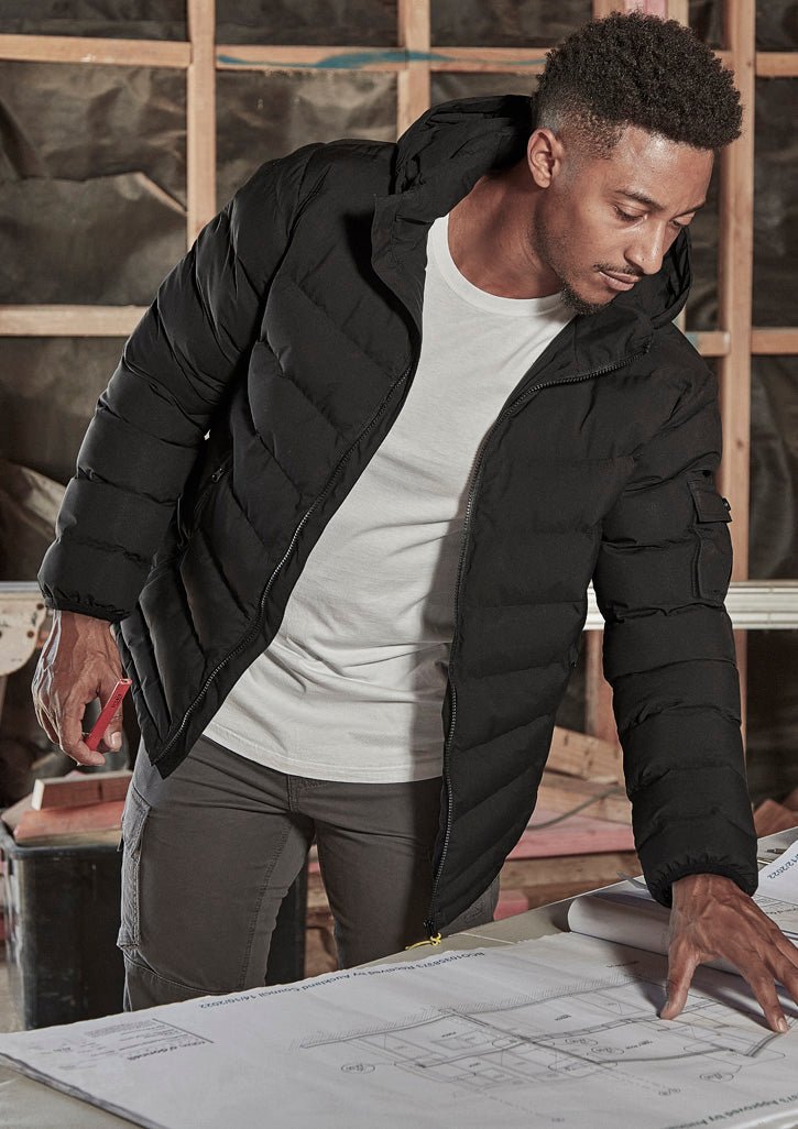 Syzmik Unisex Streetworx Hooded Puffer Jacket - SunSafe Australia