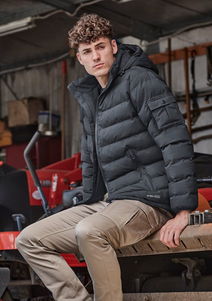 Syzmik Unisex Streetworx Hooded Puffer Jacket - SunSafe Australia