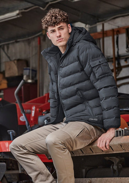 Syzmik Unisex Streetworx Hooded Puffer Jacket - SunSafe Australia