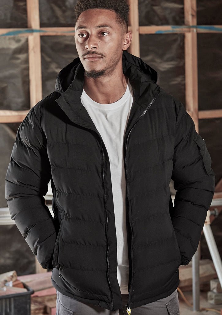 Syzmik Unisex Streetworx Hooded Puffer Jacket - SunSafe Australia