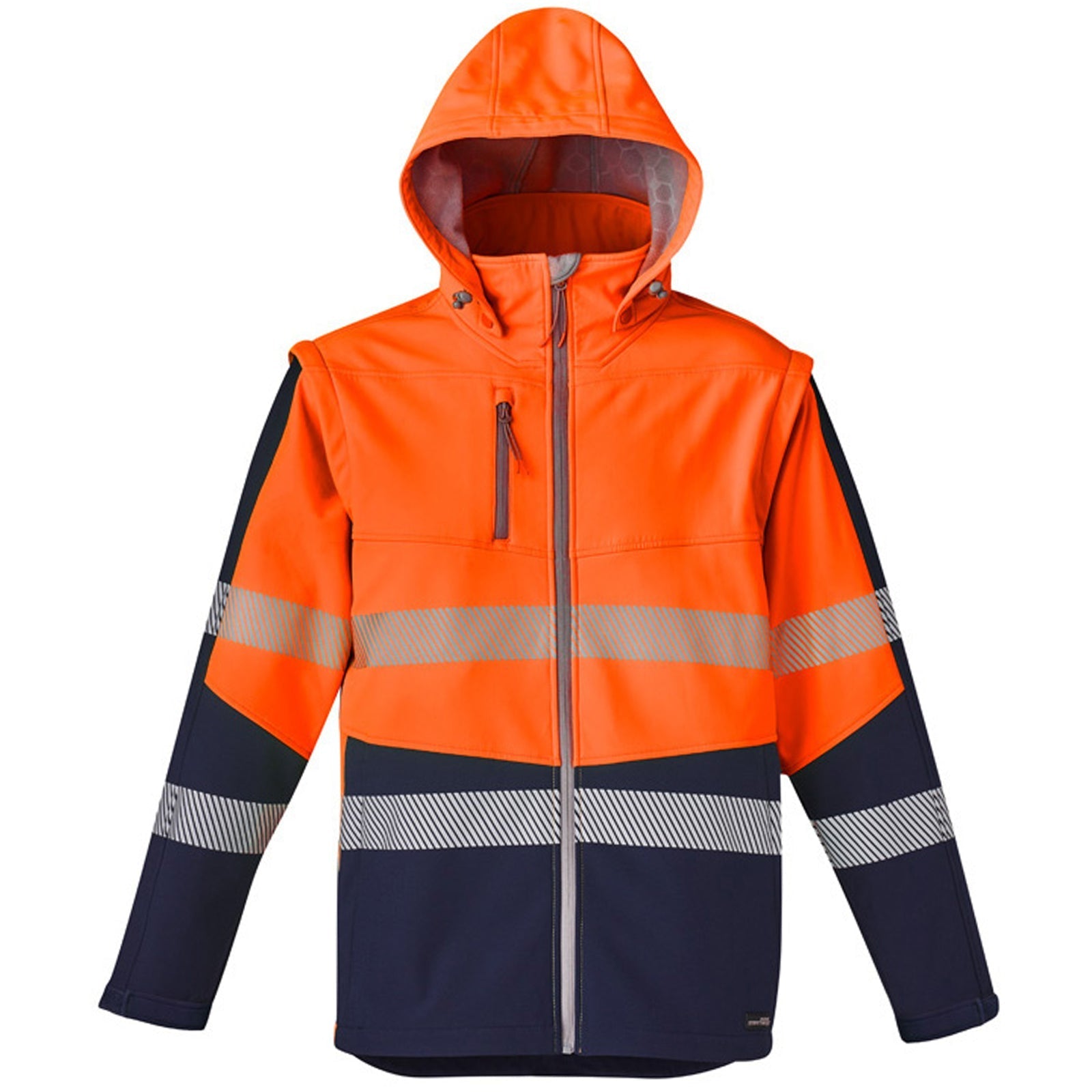 Unisex 2 - in - 1 Softshell Waterproof Work Jacket – Stretch Fabric with Segmented Tape - SunSafe Australia