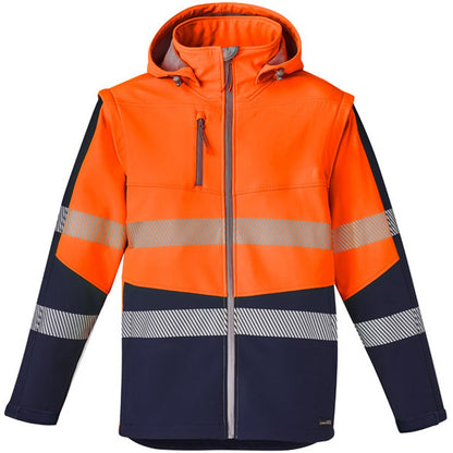 Unisex 2 - in - 1 Softshell Waterproof Work Jacket – Stretch Fabric with Segmented Tape - SunSafe Australia