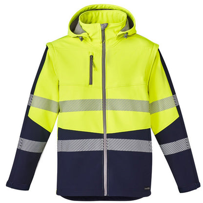 Unisex 2 - in - 1 Softshell Waterproof Work Jacket – Stretch Fabric with Segmented Tape - SunSafe Australia