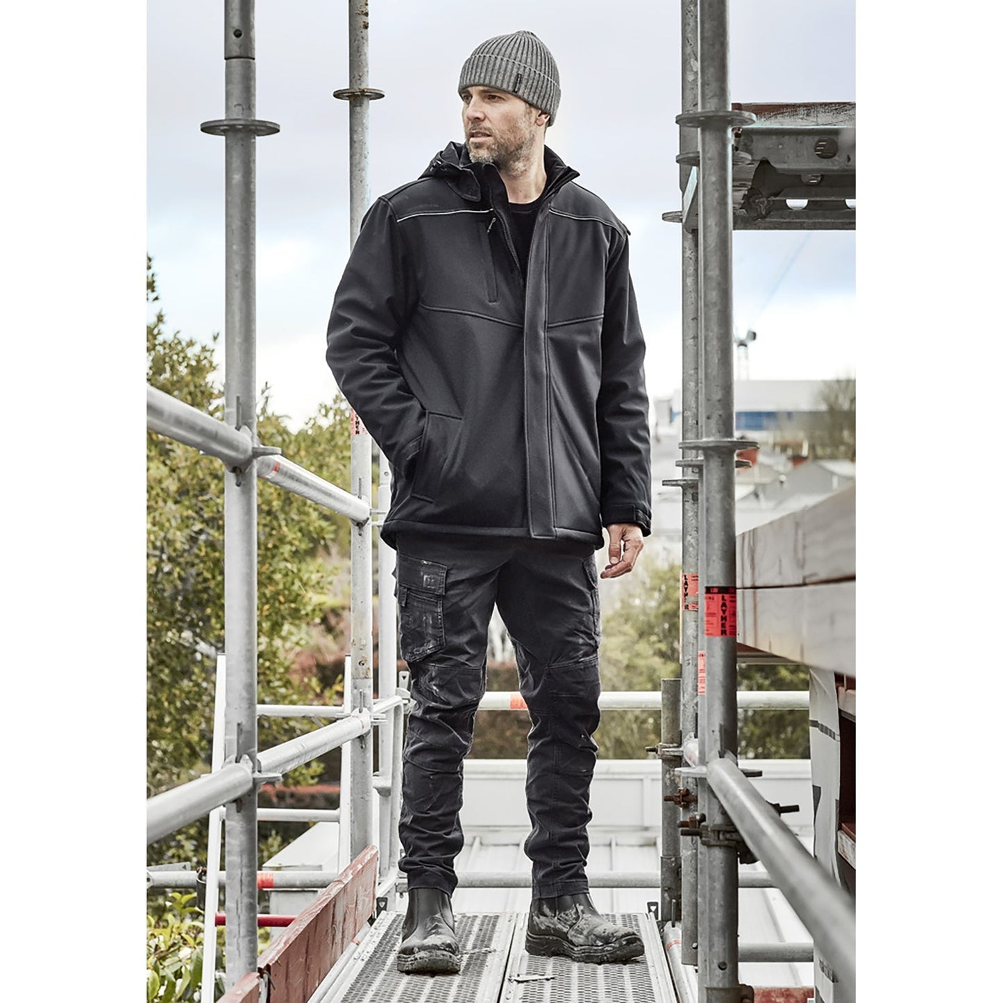 Unisex Antarctic Softshell Jacket – Quilted Lining, Water Resistant 5,000mm - SunSafe Australia