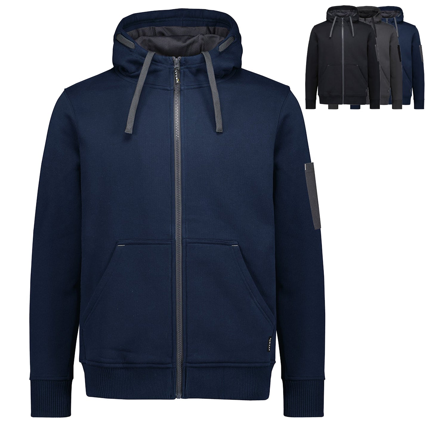 Unisex Full Zip Multi - Pocket Hoodie - SunSafe Australia