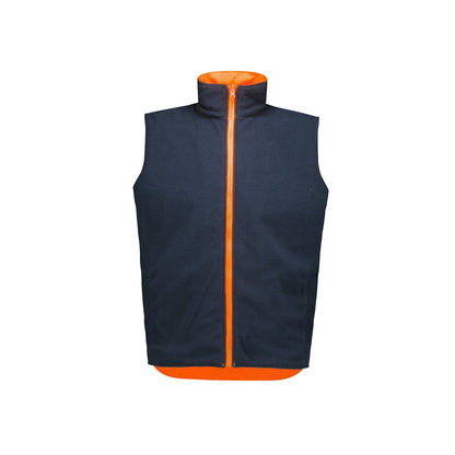 Unisex Hi Visibility Fleece Lined Waterproof Reversible Vest - SunSafe Australia