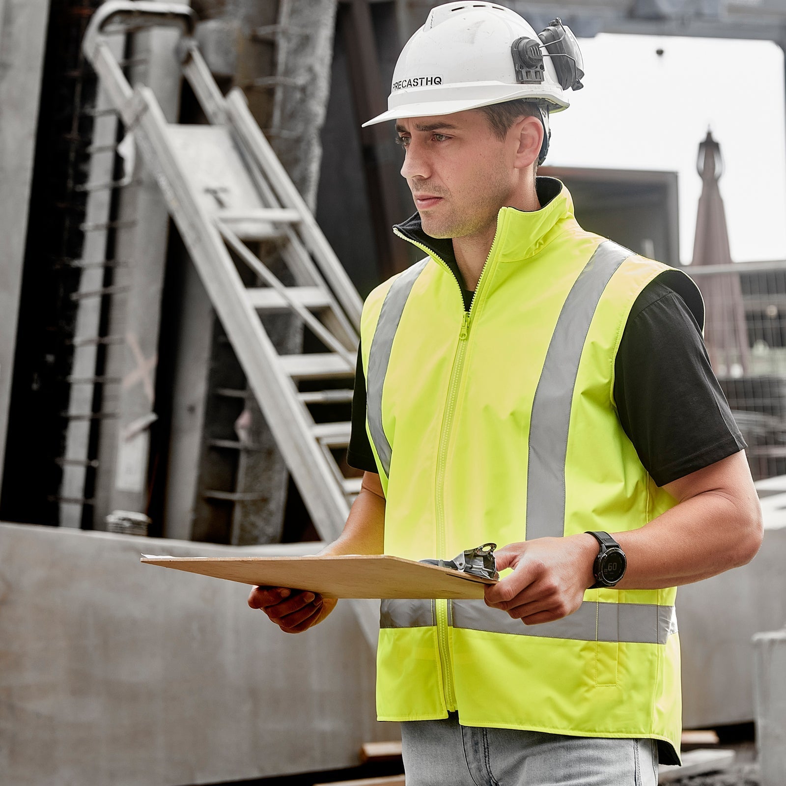 Unisex Hi Visibility Fleece Lined Waterproof Reversible Vest - SunSafe Australia