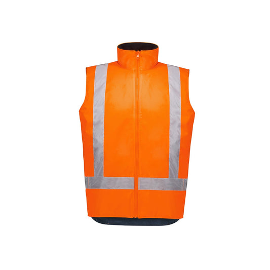 Unisex Hi Visibility Fleece Lined Waterproof Reversible Vest - SunSafe Australia