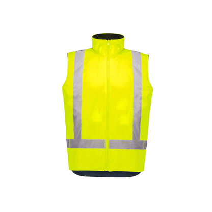Unisex Hi Visibility Fleece Lined Waterproof Reversible Vest - SunSafe Australia