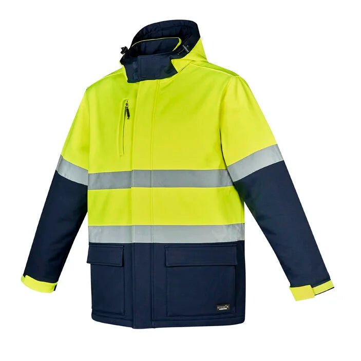Unisex High Visibility Antarctic Softshell Taped Jacket ZJ553 - SunSafe Australia