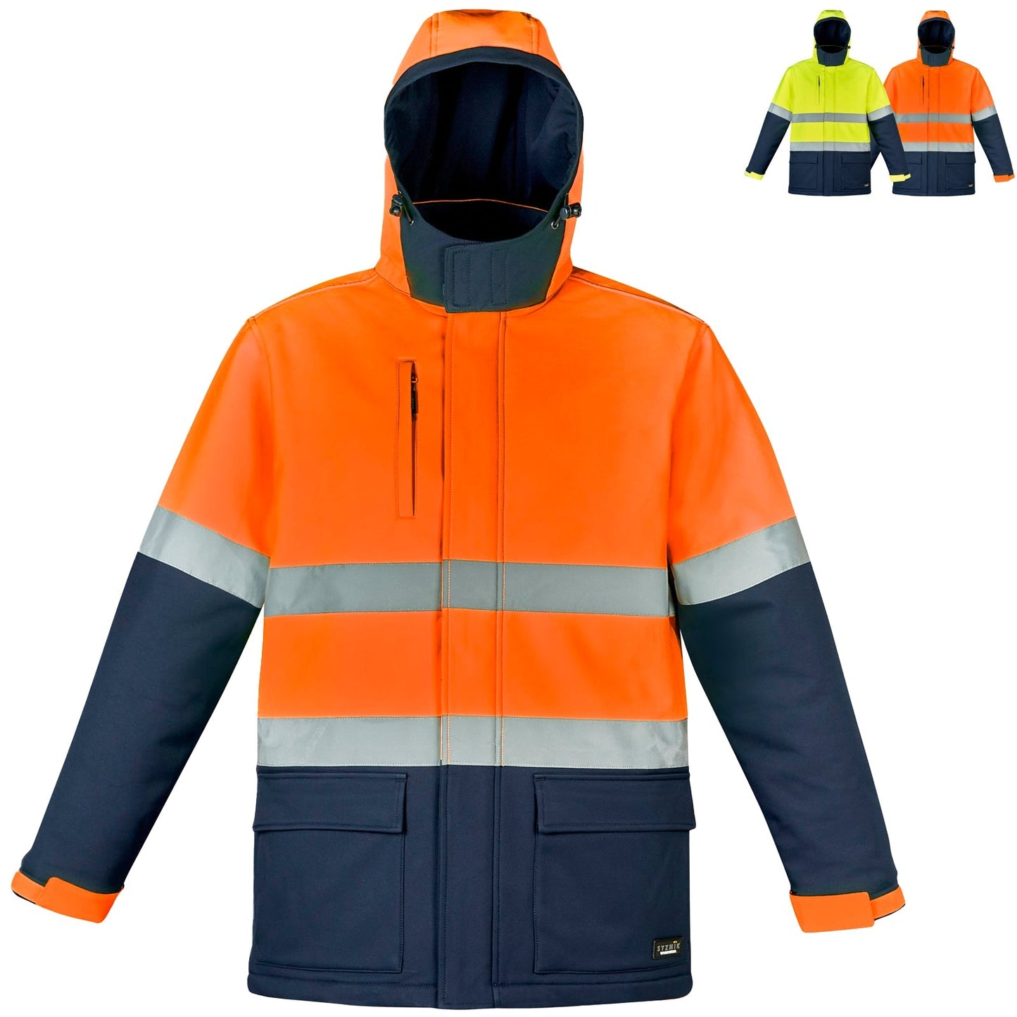Unisex High Visibility Antarctic Softshell Taped Jacket ZJ553 - SunSafe Australia