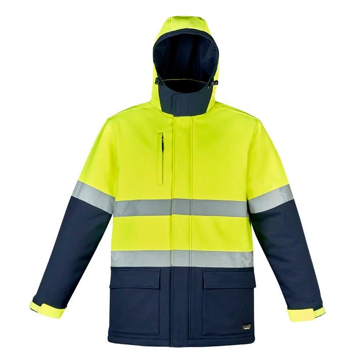 Unisex High Visibility Antarctic Softshell Taped Jacket ZJ553 - SunSafe Australia