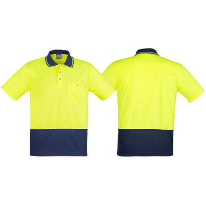 Unisex High Visibility Basic Budget Spliced Short Sleeve Polo ZH231 - SunSafe Australia