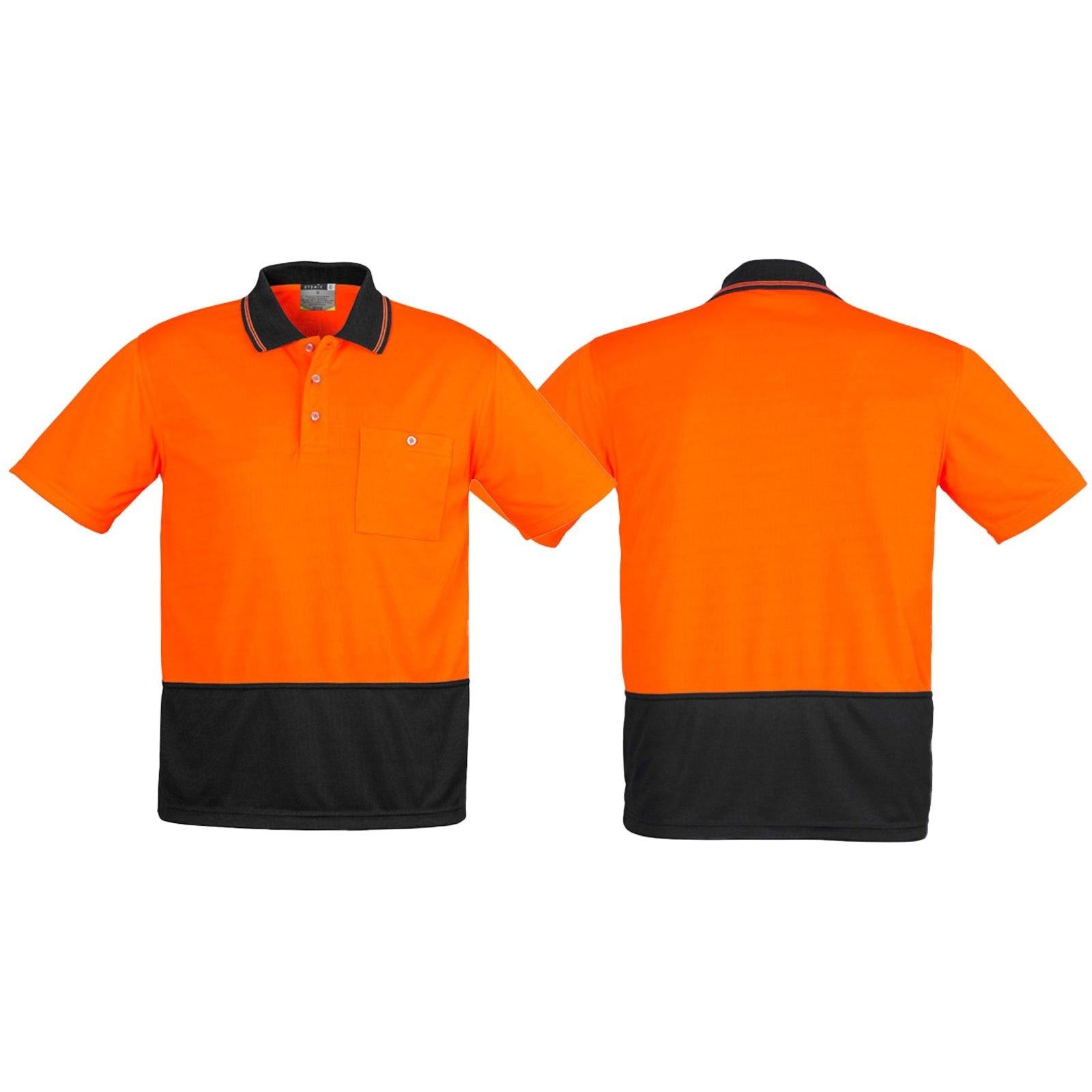 Unisex High Visibility Basic Budget Spliced Short Sleeve Polo ZH231 - SunSafe Australia
