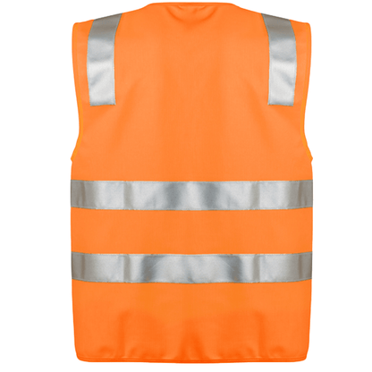 Unisex High Visibility Full Zip Vest ZV998 - SunSafe Australia