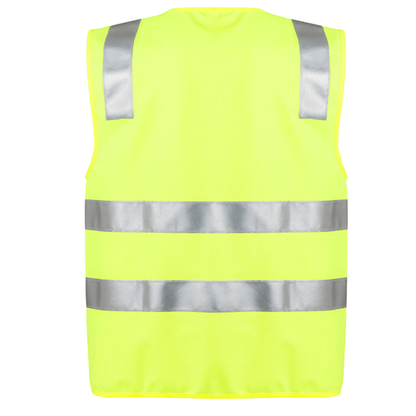 Unisex High Visibility Full Zip Vest ZV998 - SunSafe Australia