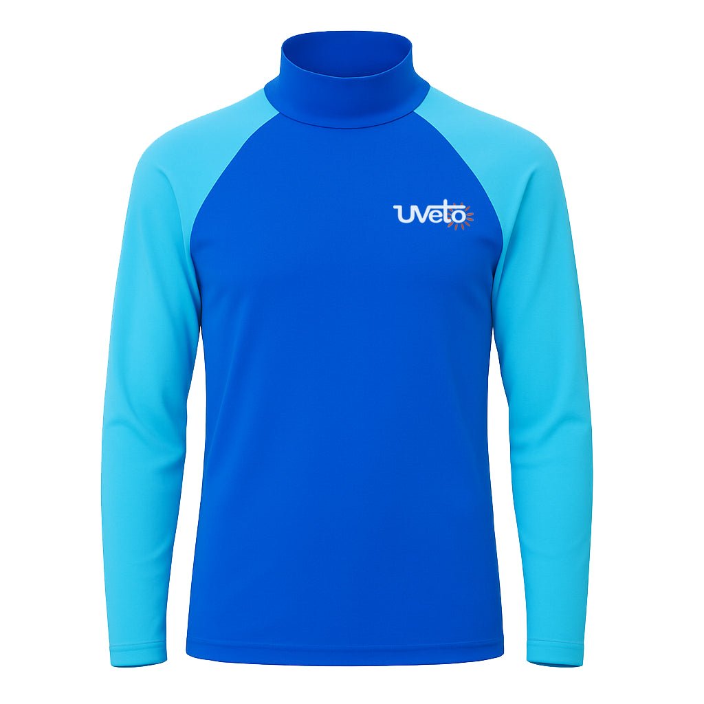 UVeto Unisex Royal Blue on Light Blue Rashie