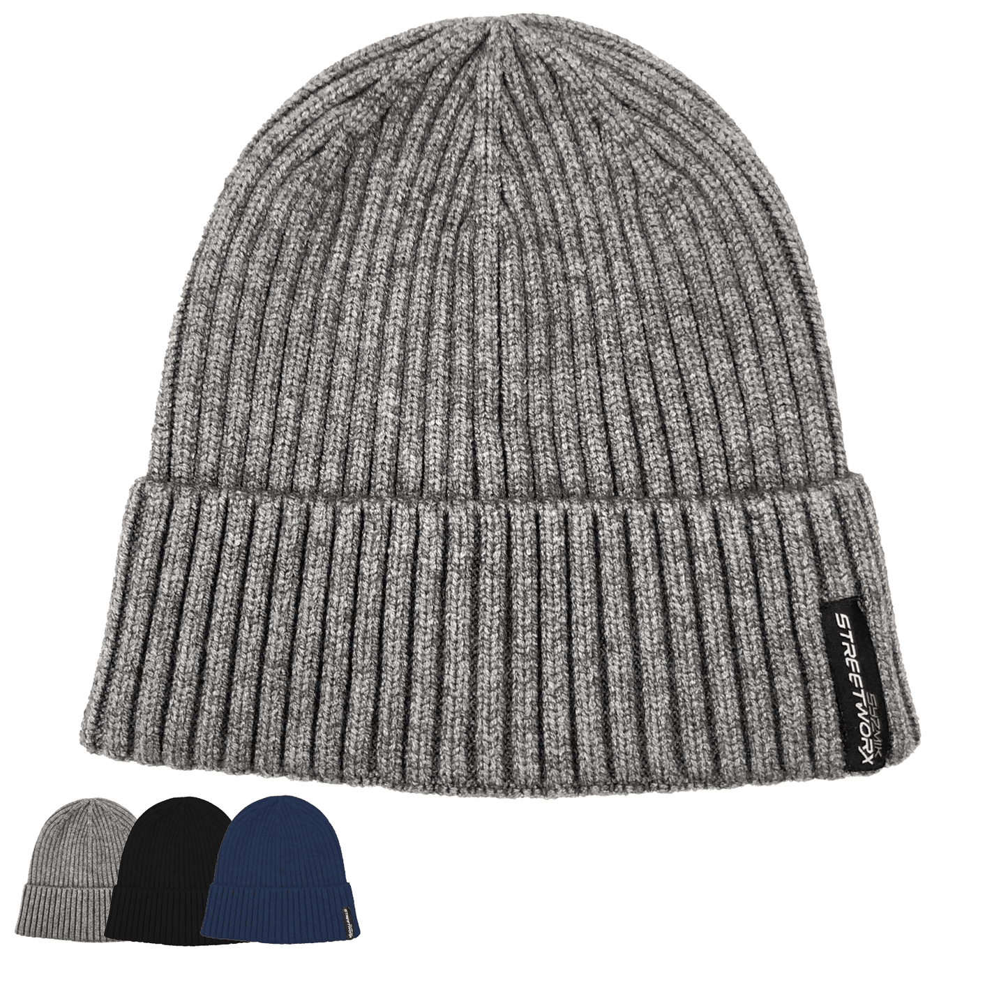 Syzmik Unisex Streetworx Beanie ZMBEAN in Black