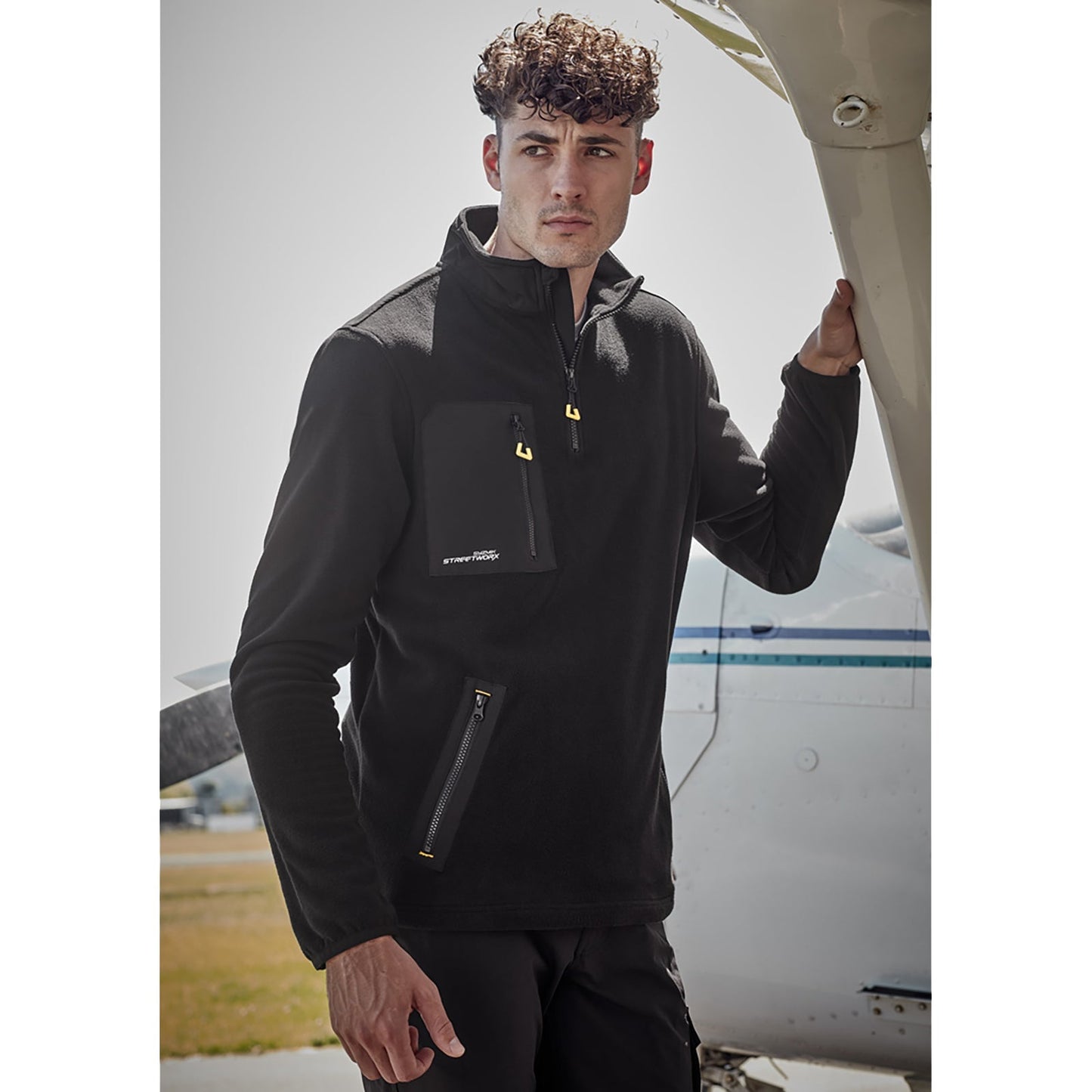 Unisex Streetworx Lightweight 1/4 Zip Polar Fleece UPF 50+ - SunSafe Australia