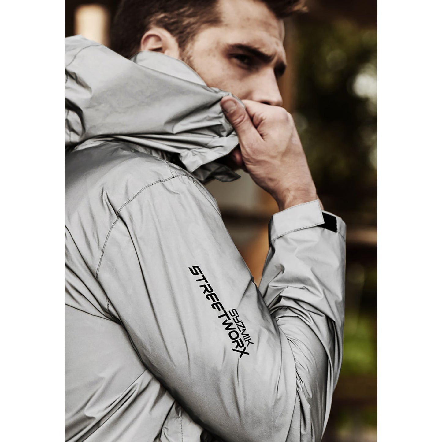 Unisex Streetworx Reflective Waterproof Jacket – 10,000mm Hi - Vis Safety Shell - SunSafe Australia