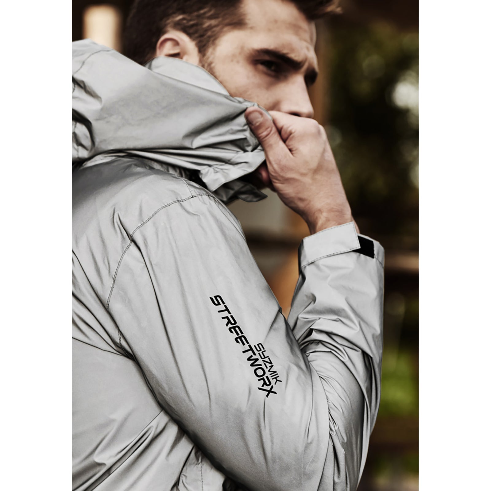 Unisex Streetworx Reflective Waterproof Jacket – 10,000mm Hi - Vis Safety Shell - SunSafe Australia