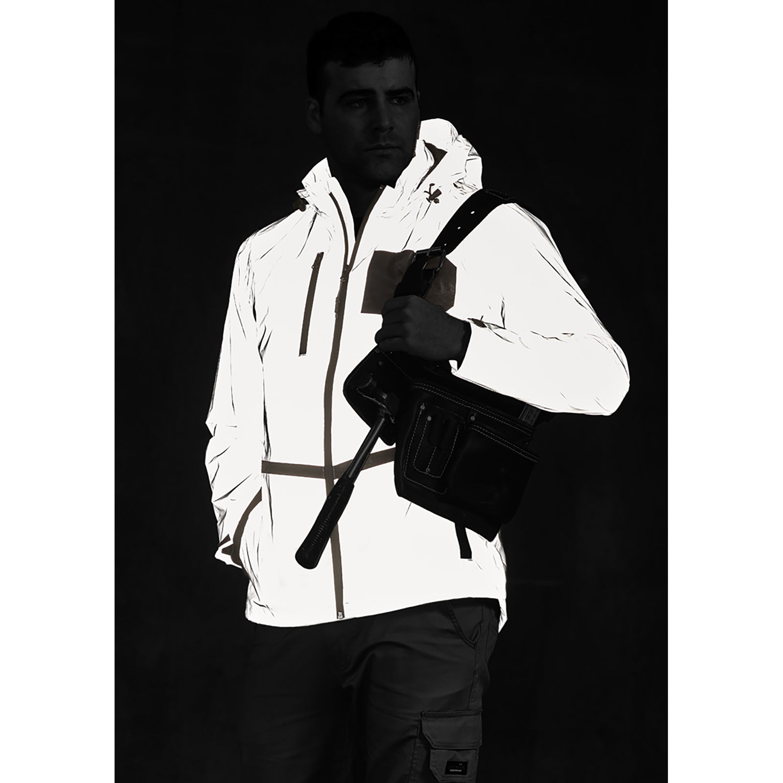 Unisex Streetworx Reflective Waterproof Jacket – 10,000mm Hi - Vis Safety Shell - SunSafe Australia