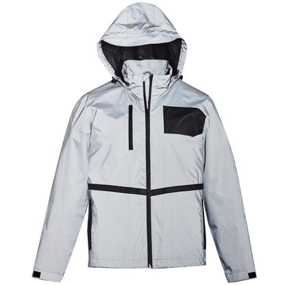 Unisex Streetworx Reflective Waterproof Jacket – 10,000mm Hi - Vis Safety Shell - SunSafe Australia