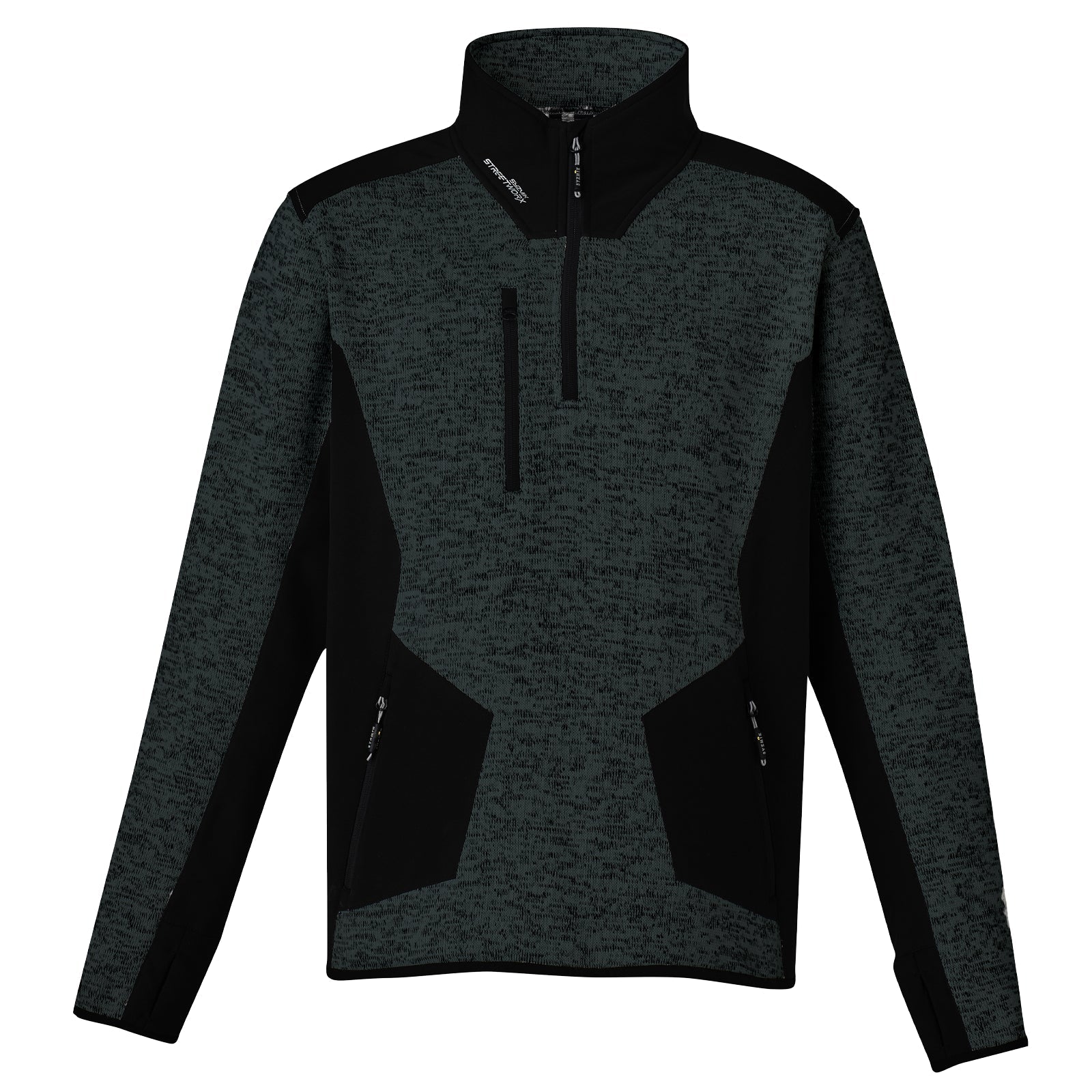 Unisex Streetworx Reinforced 1/4 Zip Fleece Pullover – UPF 50+ Work Jumper - SunSafe Australia