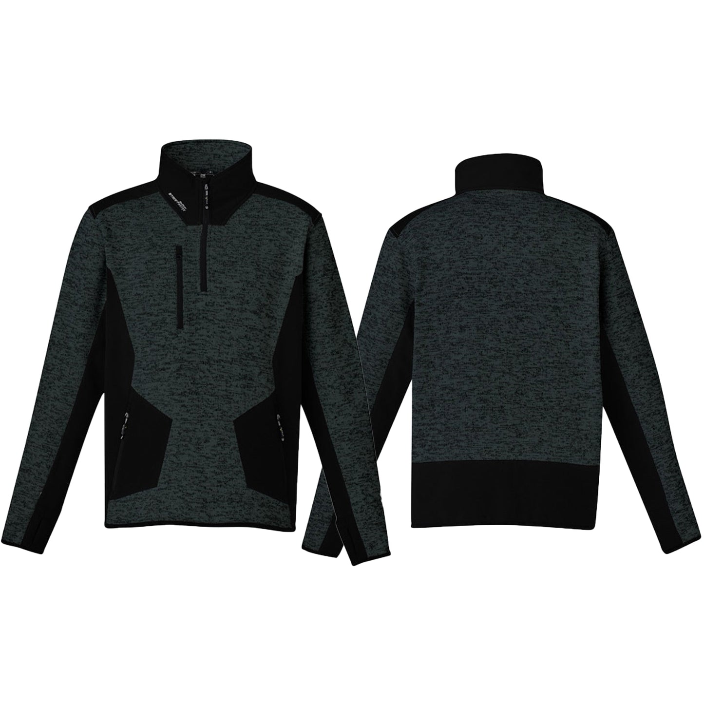 Unisex Streetworx Reinforced 1/4 Zip Fleece Pullover – UPF 50+ Work Jumper - SunSafe Australia