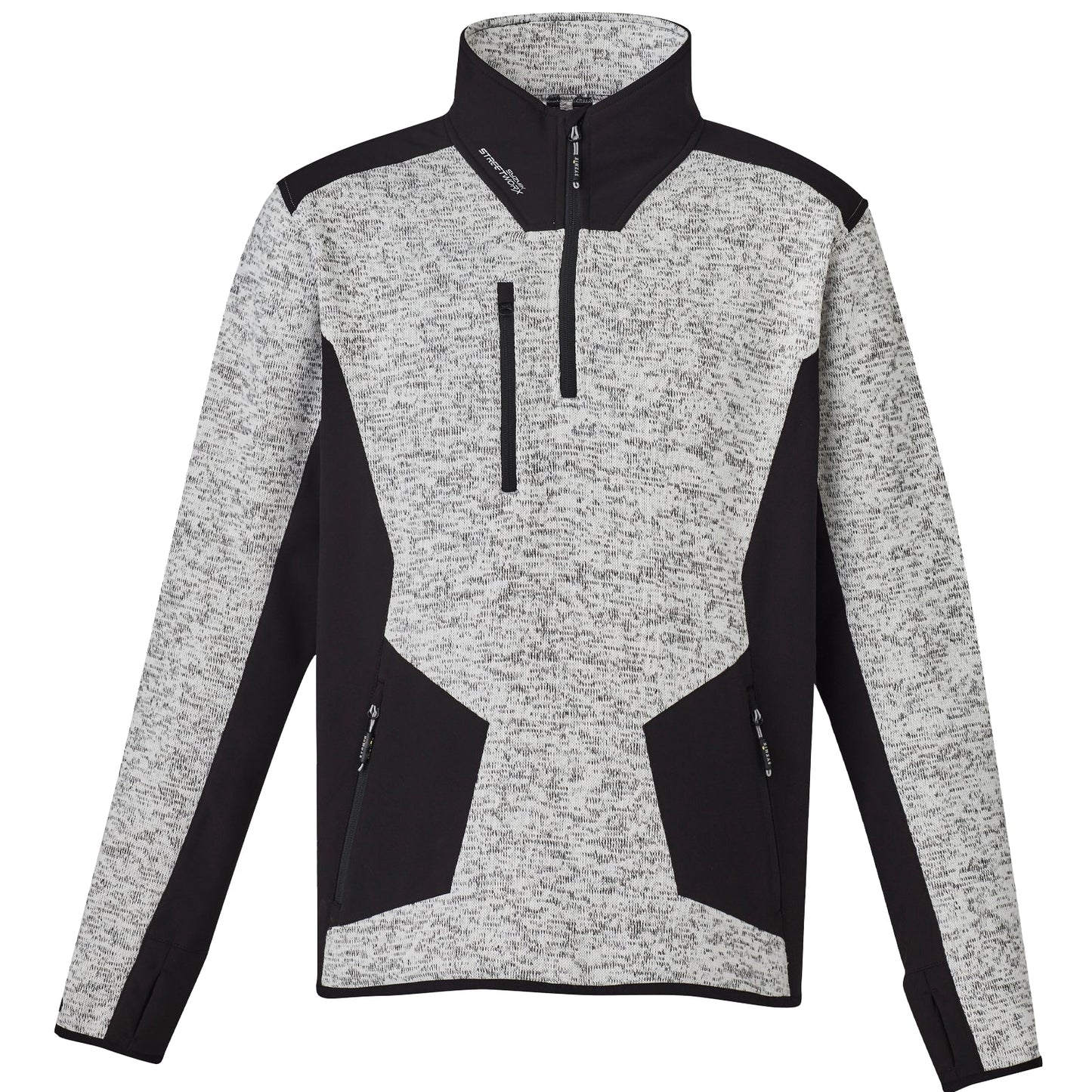 Unisex Streetworx Reinforced 1/4 Zip Fleece Pullover – UPF 50+ Work Jumper - SunSafe Australia