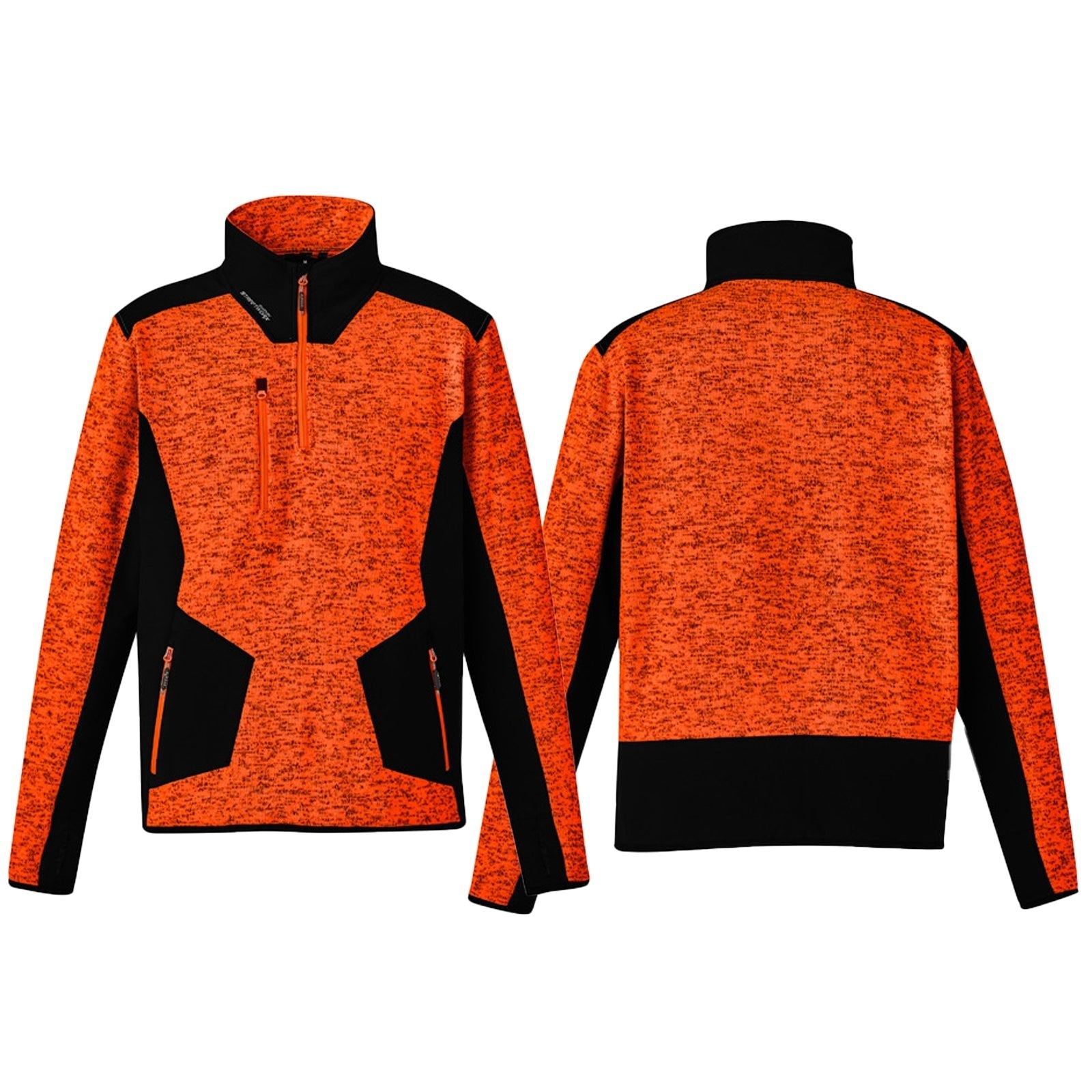 Unisex Streetworx Reinforced 1/4 Zip Fleece Pullover – UPF 50+ Work Jumper - SunSafe Australia