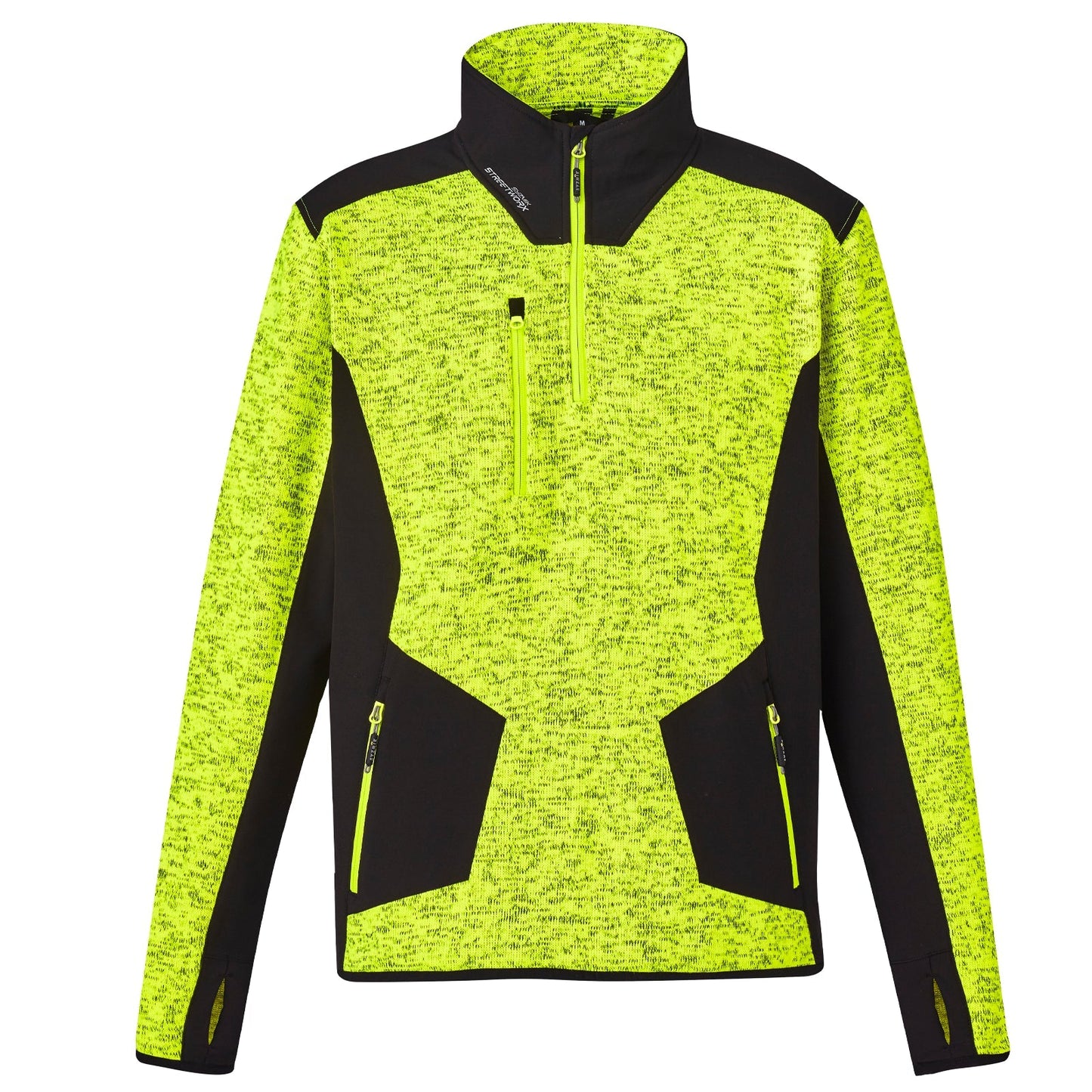 Unisex Streetworx Reinforced 1/4 Zip Fleece Pullover – UPF 50+ Work Jumper - SunSafe Australia