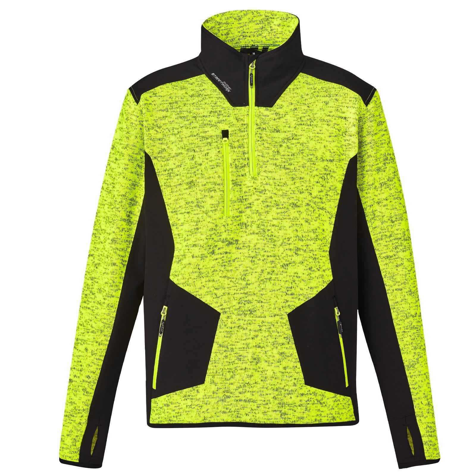 Unisex Streetworx Reinforced 1/4 Zip Fleece Pullover – UPF 50+ Work Jumper - SunSafe Australia