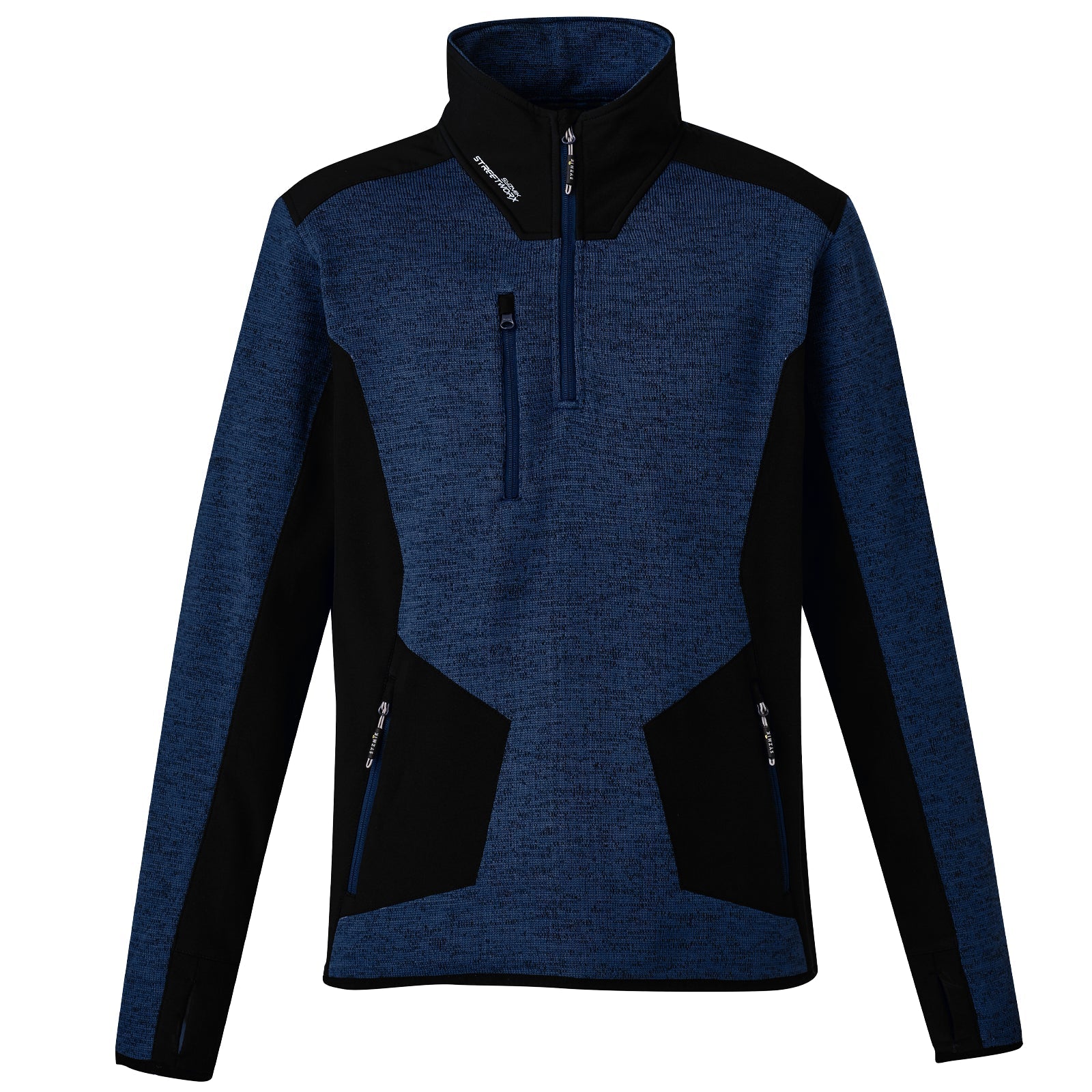 Unisex Streetworx Reinforced 1/4 Zip Fleece Pullover – UPF 50+ Work Jumper - SunSafe Australia