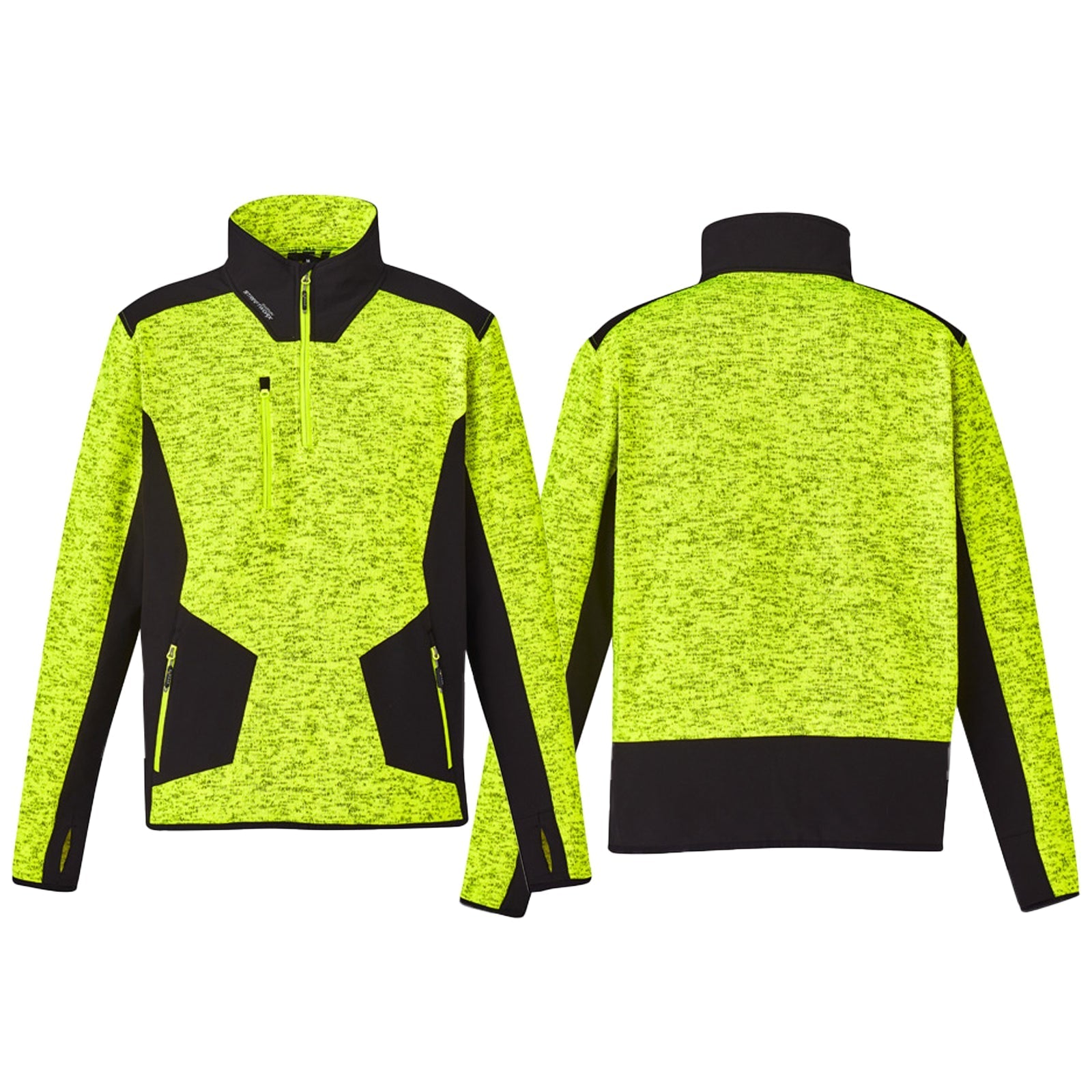 Unisex Streetworx Reinforced 1/4 Zip Fleece Pullover – UPF 50+ Work Jumper - SunSafe Australia