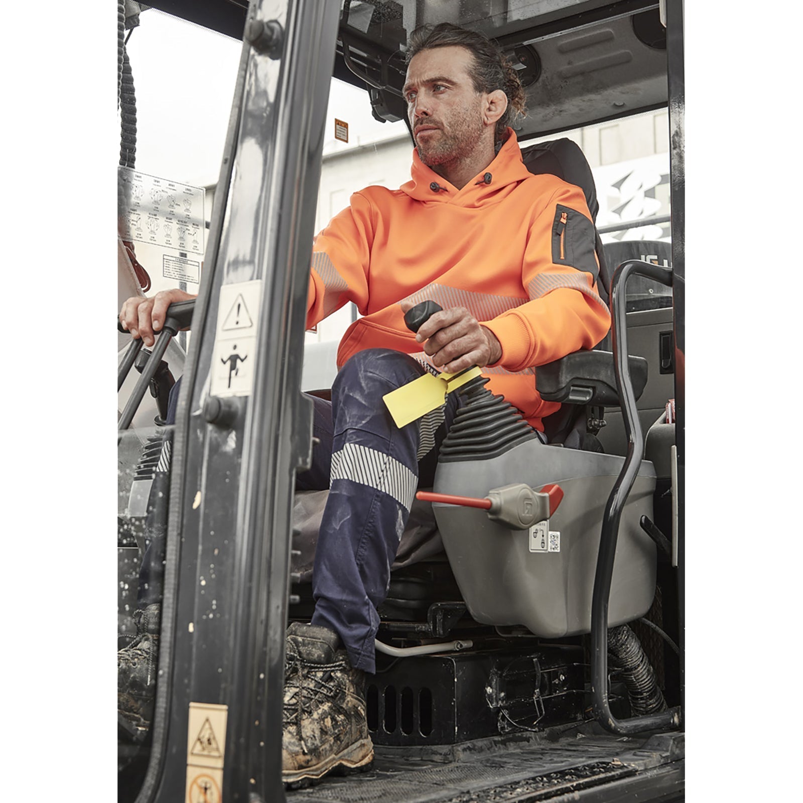 Unisex Streetworx Water Resistant Fleece Hoodie with Segmented Tape 320gsm - SunSafe Australia