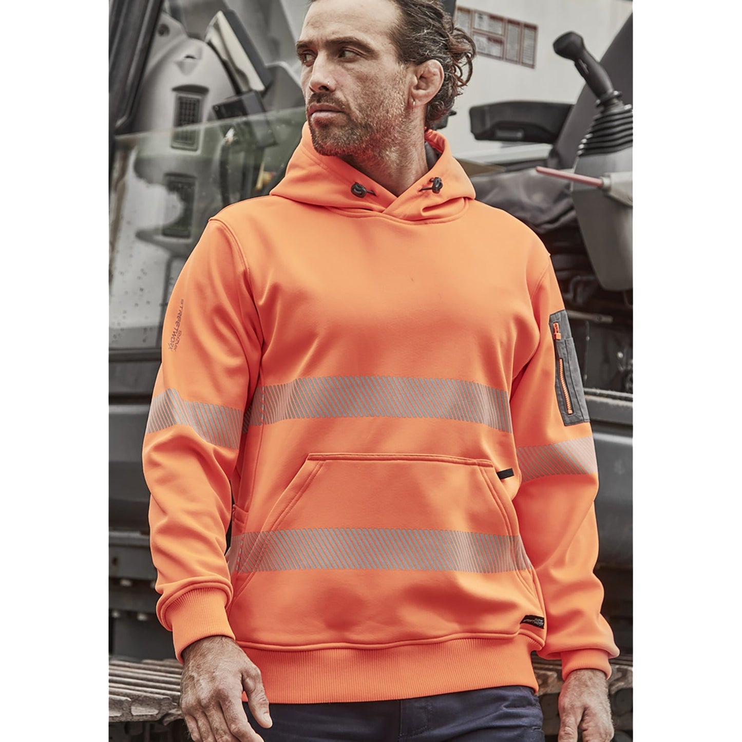 Unisex Streetworx Water Resistant Fleece Hoodie with Segmented Tape 320gsm - SunSafe Australia
