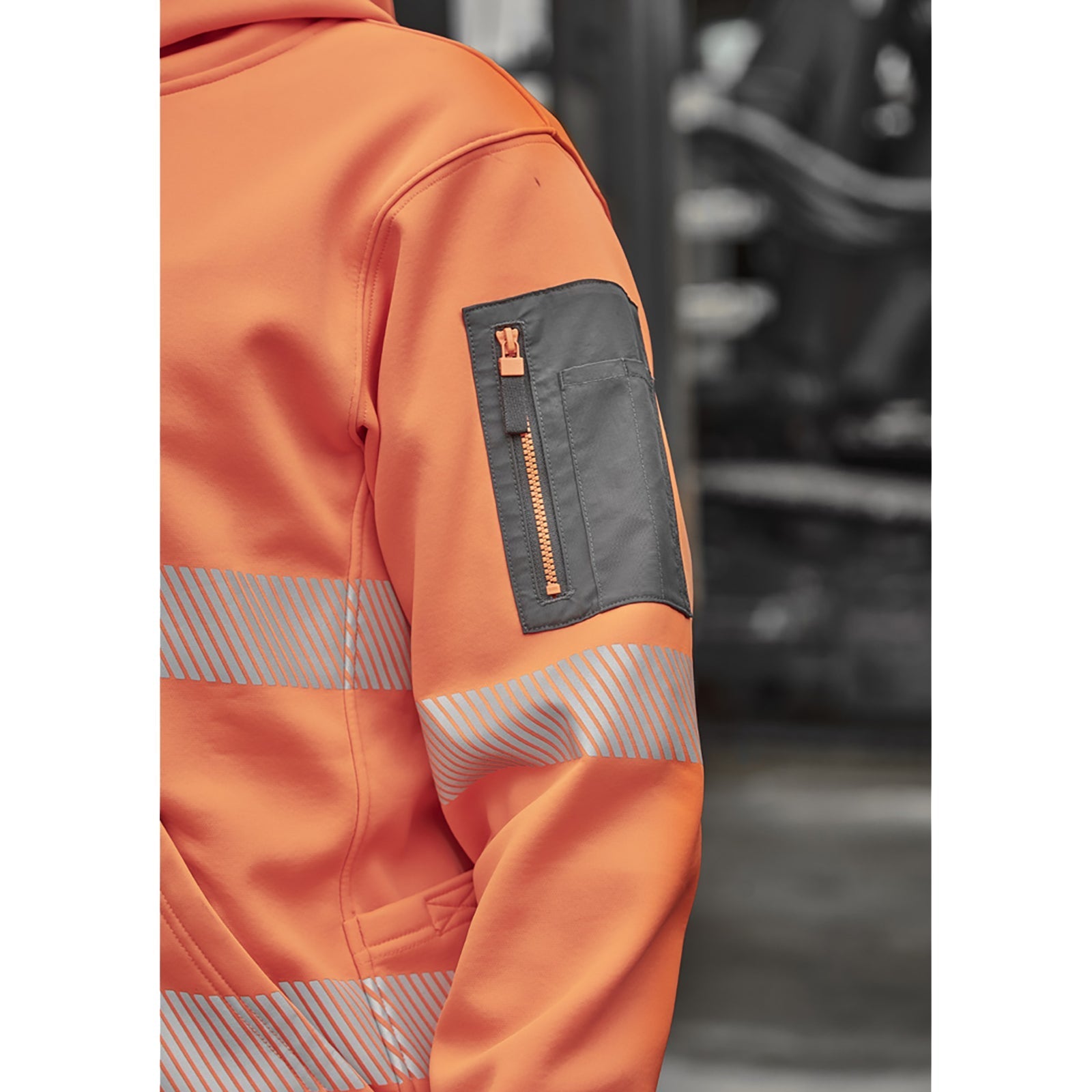 Unisex Streetworx Water Resistant Fleece Hoodie with Segmented Tape 320gsm - SunSafe Australia