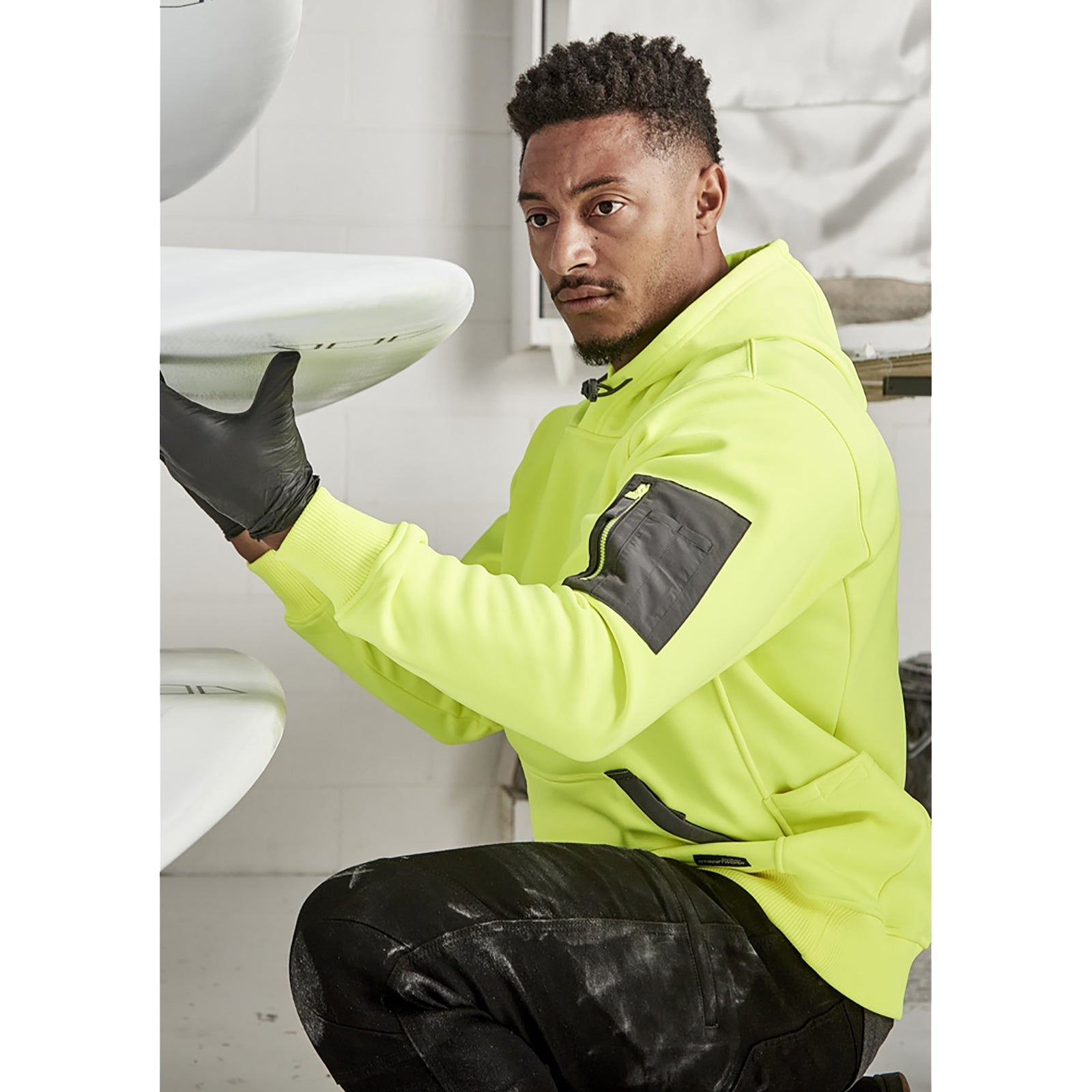 Unisex Streetworx Water Resistant Hoodie UPF 50+ – Fleece Work Hoodie - SunSafe Australia