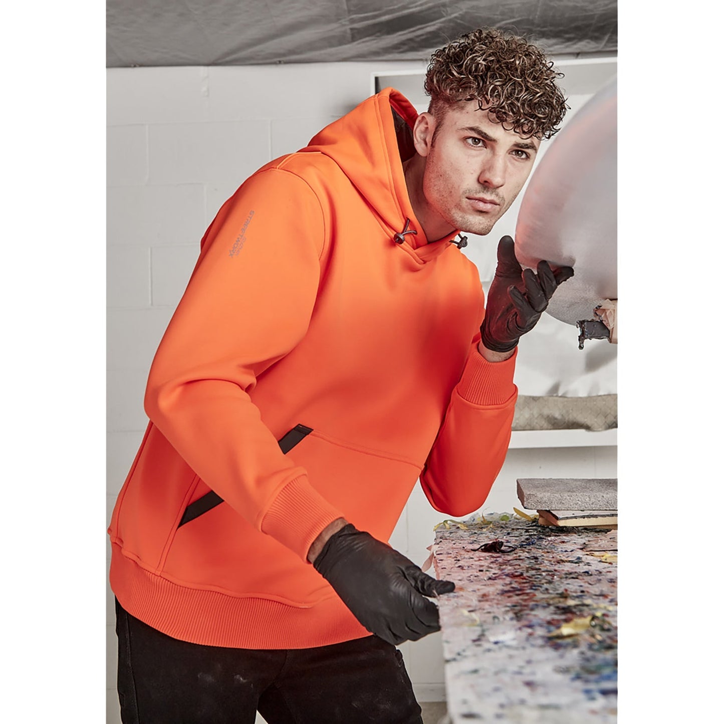 Unisex Streetworx Water Resistant Hoodie UPF 50+ – Fleece Work Hoodie - SunSafe Australia