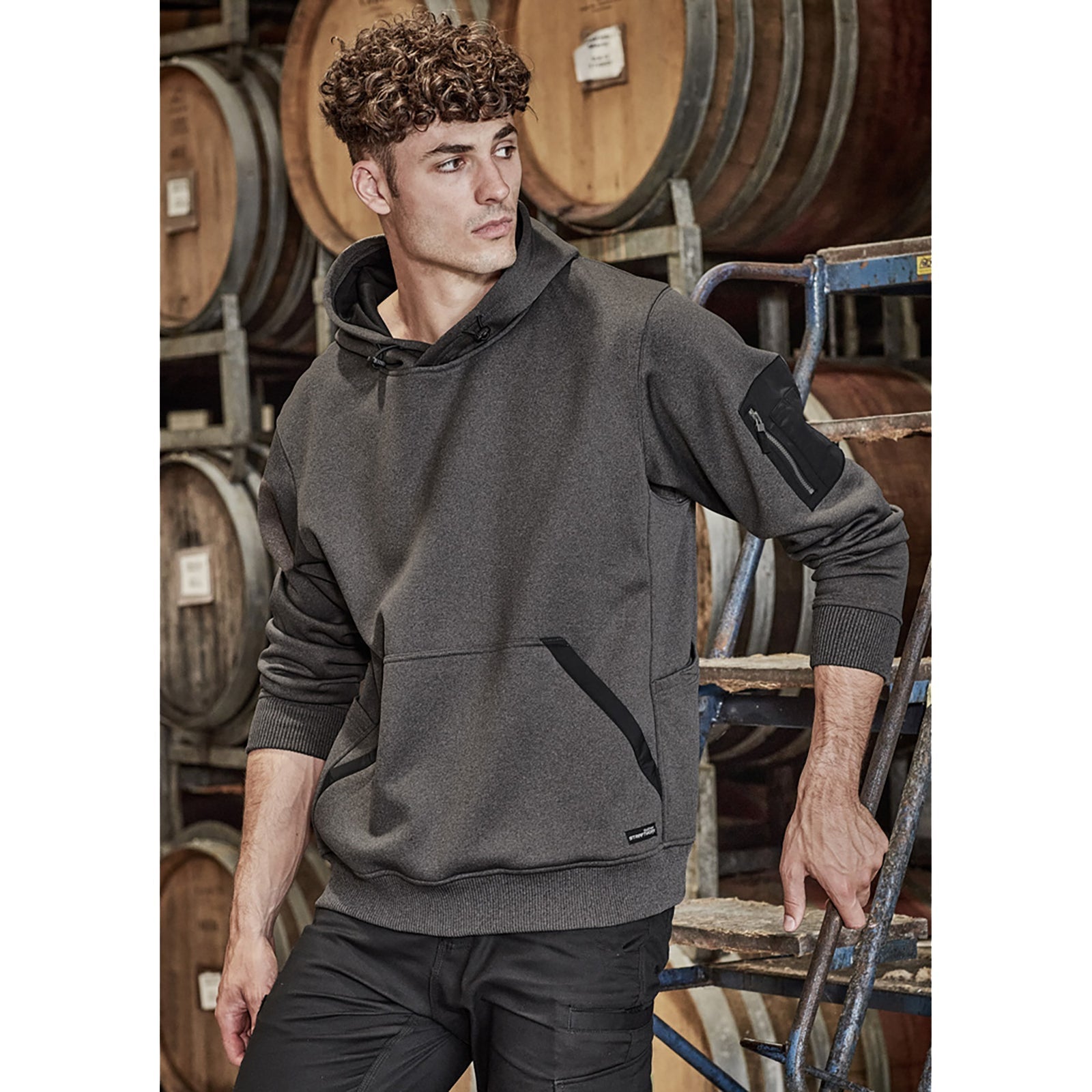 Unisex Streetworx Water Resistant Hoodie UPF 50+ – Fleece Work Hoodie - SunSafe Australia