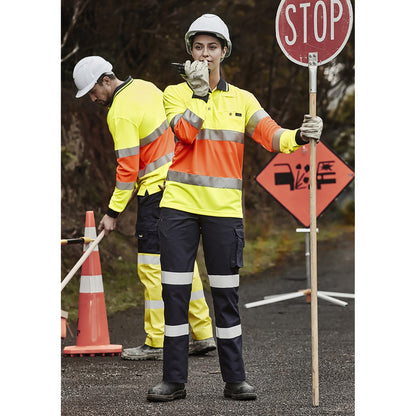 Women’s Bio Motion Cotton Drill Hi - Vis Work Pant - SunSafe Australia