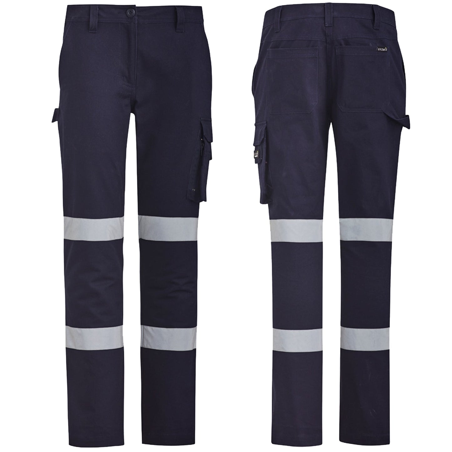 Women’s Bio Motion Cotton Drill Hi - Vis Work Pant - SunSafe Australia