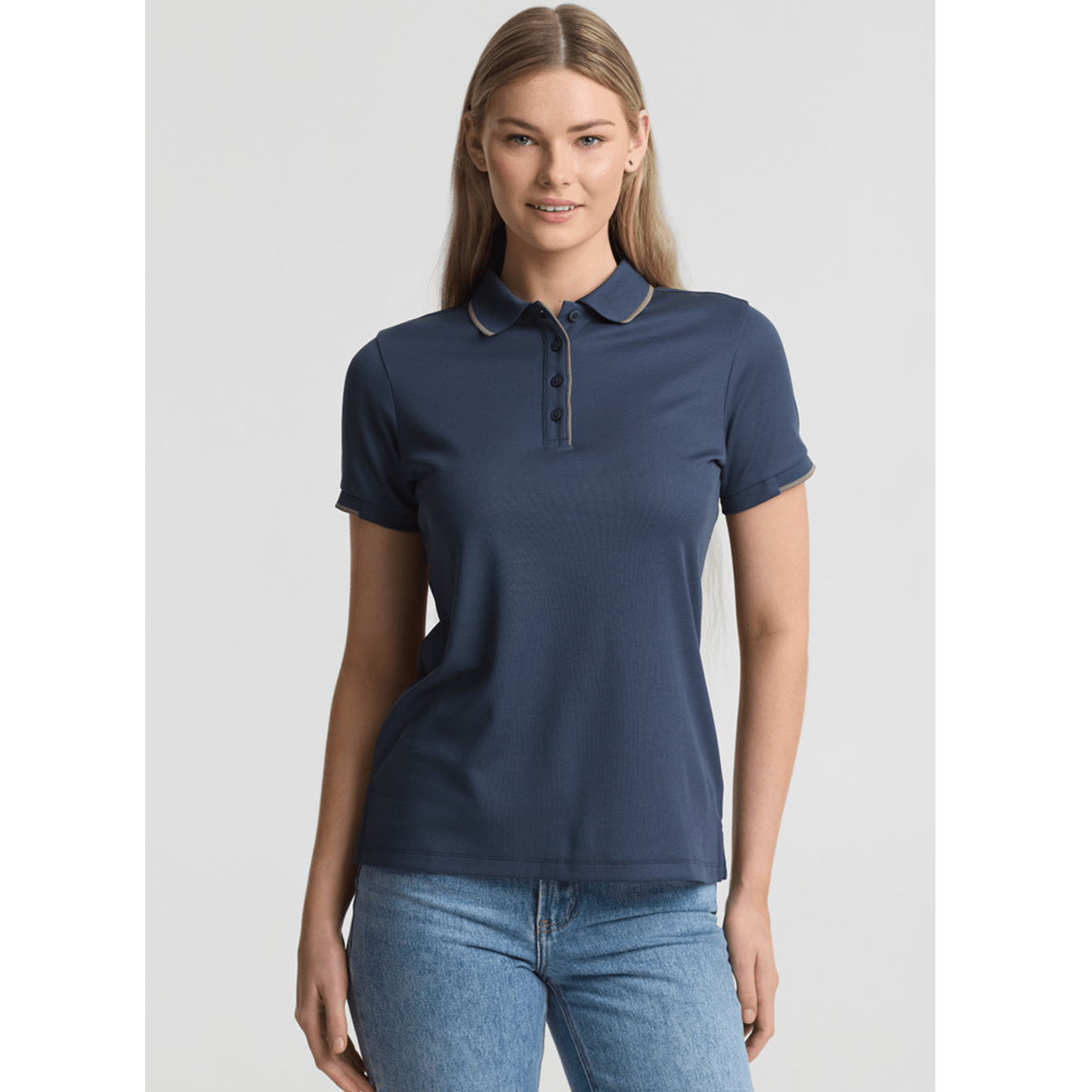 Womens Focus Short Sleeve Polo UPF 50+ - SunSafe Australia