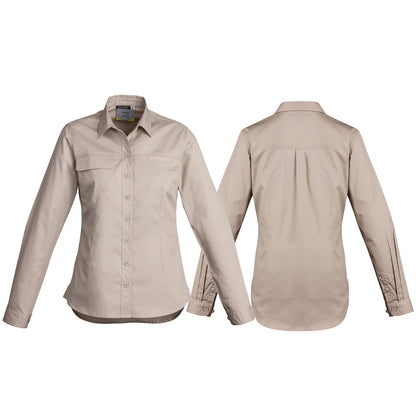 Womens Lightweight Tradie Long Sleeve Shirt - SunSafe Australia